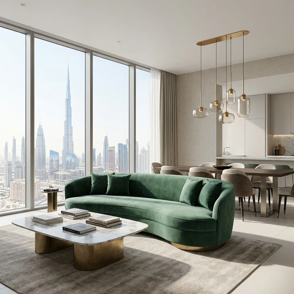 apartment interior design downtown dubai emaar – RNM Interiors 3 bedroom fit-out bespoke joinery