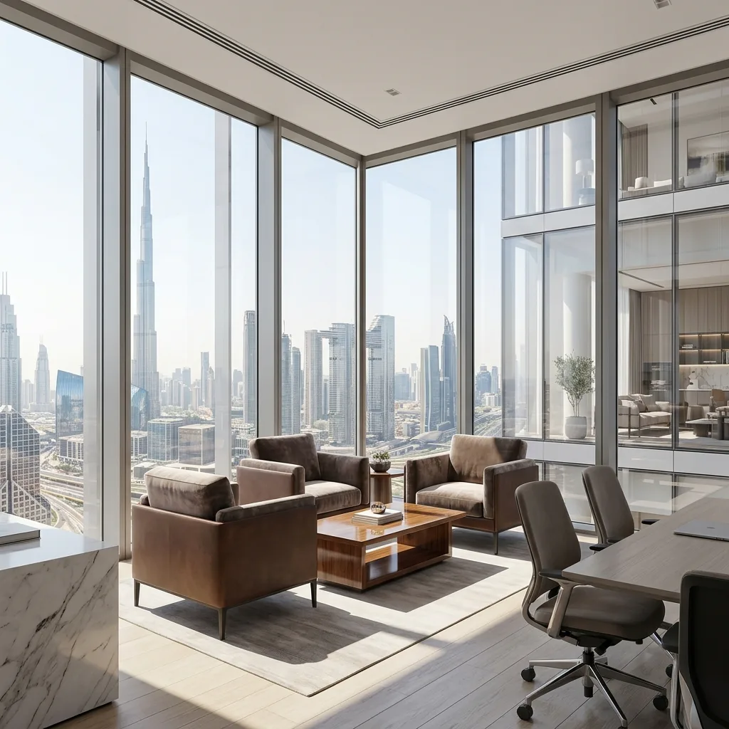 corporate headquarters interior design difc dubai – RNM Interiors executive floor design and build