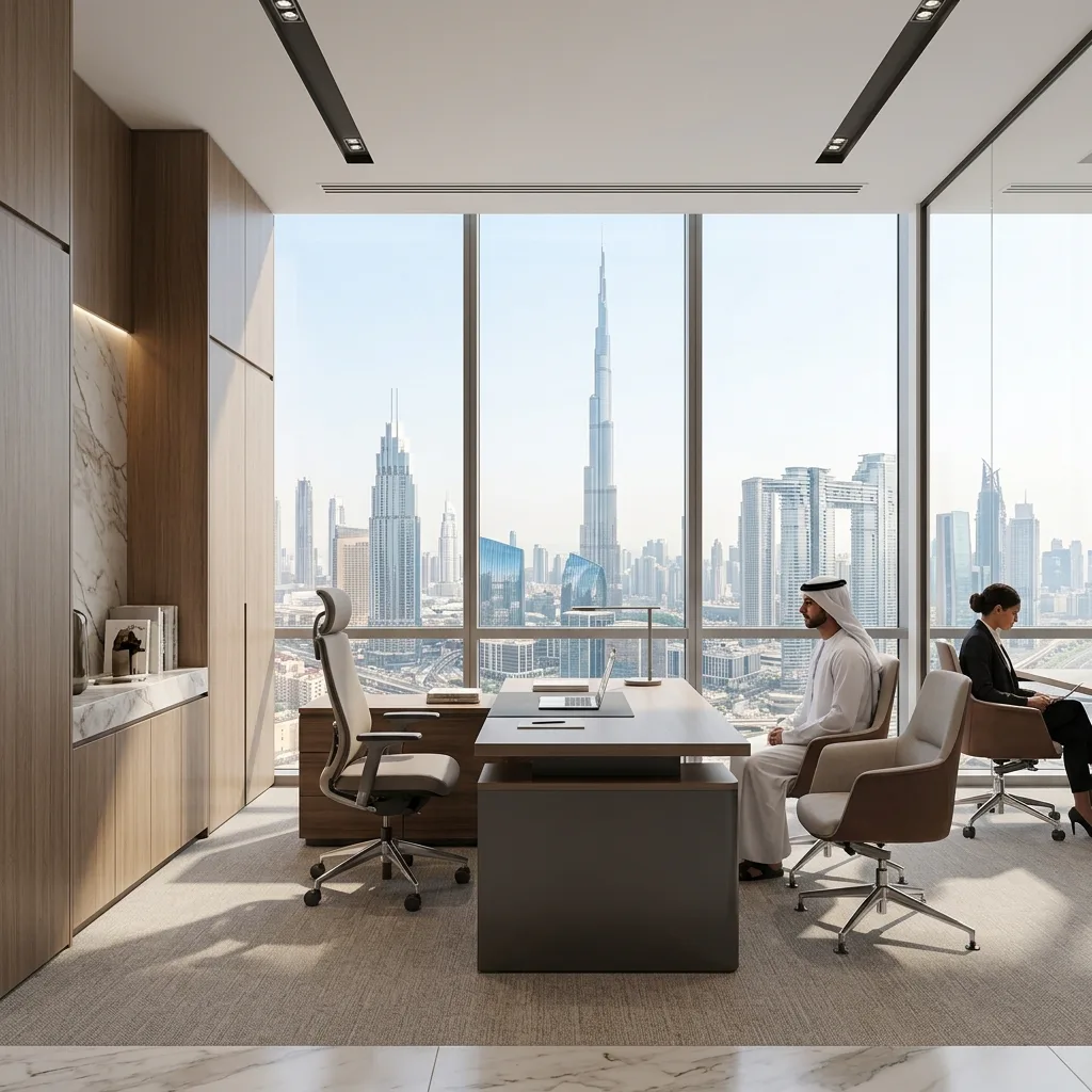 law firm office interior design business bay dubai – RNM Interiors space planning joinery
