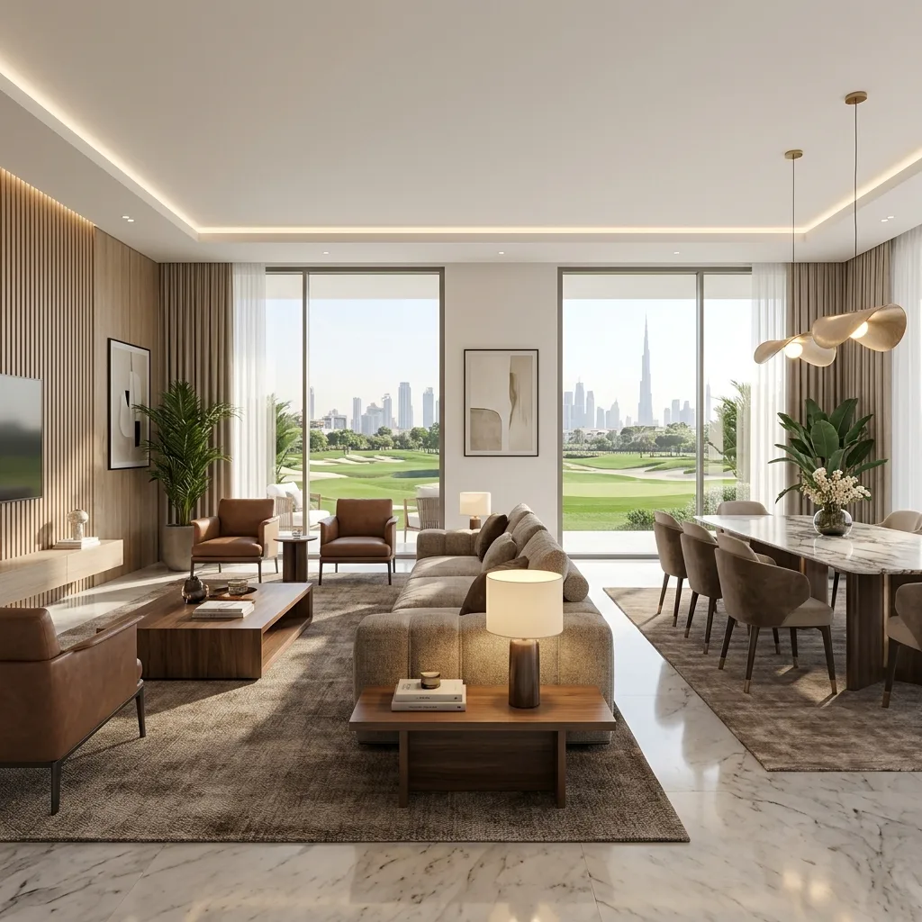townhouse interior design sidra dubai hills – RNM Interiors multi level fit-out joinery