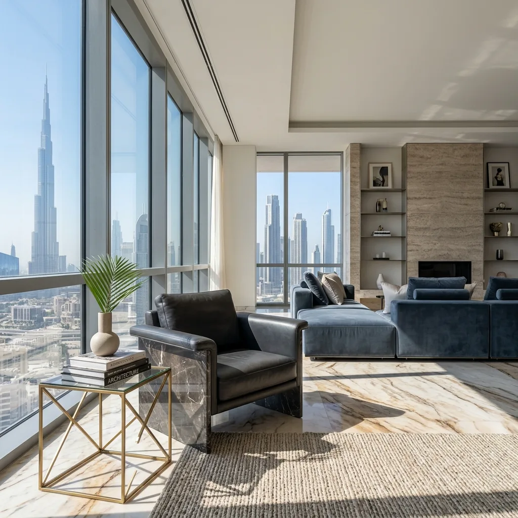 interior design downtown dubai – RNM Interiors apartment penthouse emaar fit-out